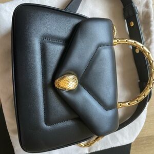 Authentic Bvlgari Black Serpentine Handbag